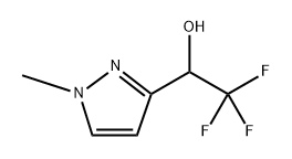 2,2,2-三氟-1-(1-甲基-1H-吡唑-3-基)乙醇 结构式