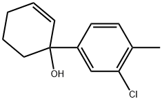 1-(3-Chloro-4-methylphenyl)-2-cyclohexen-1-ol 结构式