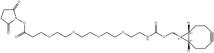 Exo-bcn-PEG4-NHS ester 结构式