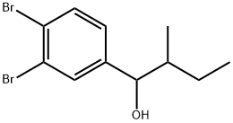 3,4-Dibromo-α-(1-methylpropyl)benzenemethanol 结构式