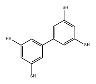 biphenyl-3,3’,5,5’-tetrathiol 结构式