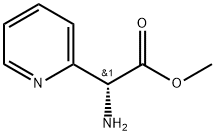 2-Pyridineacetic acid, α-amino-, methyl ester, (αR)- 结构式