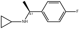 (S)-N-(1-(4-fluorophenyl)ethyl)cyclopropanamine 结构式