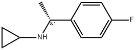 (R)-N-(1-(4-fluorophenyl)ethyl)cyclopropanamine 结构式