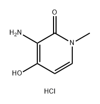 2(1H)-Pyridinone, 3-amino-4-hydroxy-1-methyl-, hydrochloride (1:1) 结构式