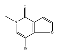 7-溴-5-甲基呋喃[3,2-C]吡啶-4(5H)-酮 结构式