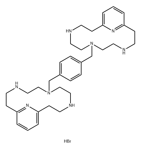 化合物 AMD-3329 HYDROBROMIDE 结构式