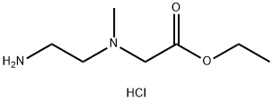 2-((2-氨基乙基)(甲基)氨基)乙酸乙酯二盐酸盐 结构式