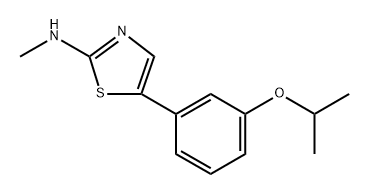 5-(3-Isopropoxyphenyl)-N-methylthiazol-2-amine 结构式