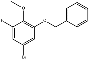 1-(benzyloxy)-5-bromo-3-fluoro-2-methoxybenzene 结构式