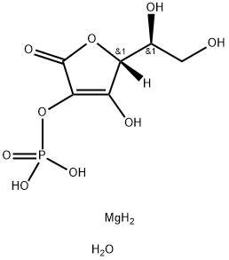 L-Ascorbic Acid 2-phosphate (magnesium salt hydrate) 结构式
