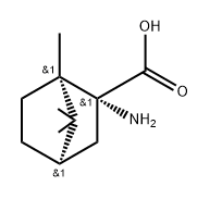 (1R,2R,4R)-2-amino-1,7,7-trimethyl-norbornane-2-carboxylic acid 结构式