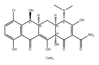 化合物 DEMECLOCYCLINE CALCIUM 结构式