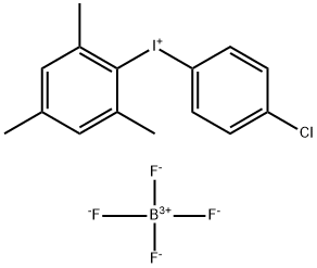(4-氯苯基)(均三甲苯基)碘鎓 四氟硼酸盐 结构式