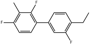 4'-Ethyl-2,3',4-trifluoro-3-methyl-1,1'-biphenyl 结构式