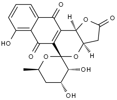 4-去乙酰基-(-)-灰色霉素A 结构式