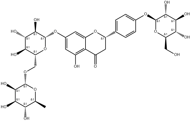 NARIRUTIN 4'-葡萄糖苷 结构式