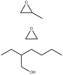 Oxirane, methyl-, polymer with oxirane, mono(2-ethylhexyl) ether, block 结构式