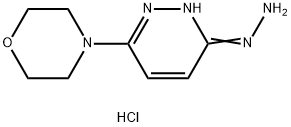 4-(6-肼基亚基-1,6-二氢哒嗪-3-基)吗啉二盐酸盐 结构式