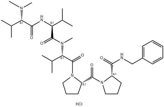 化合物 CEMADOTIN HYDROCHLORIDE 结构式