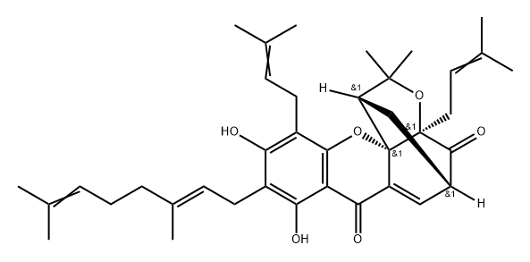 Desoxygambogenin 结构式