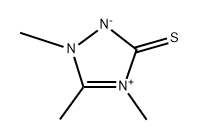 1,4,5-三甲基-1,2,4-三氮唑-3-硫代酸盐 结构式