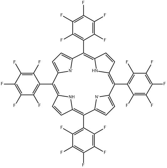 (4Z,6E,9Z,15Z,19E)-5,10,15,20-四(五氟苯基)-1H,20H-卟啉 结构式