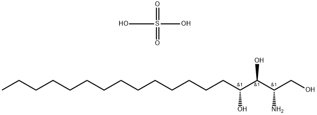 1,3,4-Octadecanetriol, 2-amino-, (2S,3S,4R)-, sulfate (1:1) 结构式