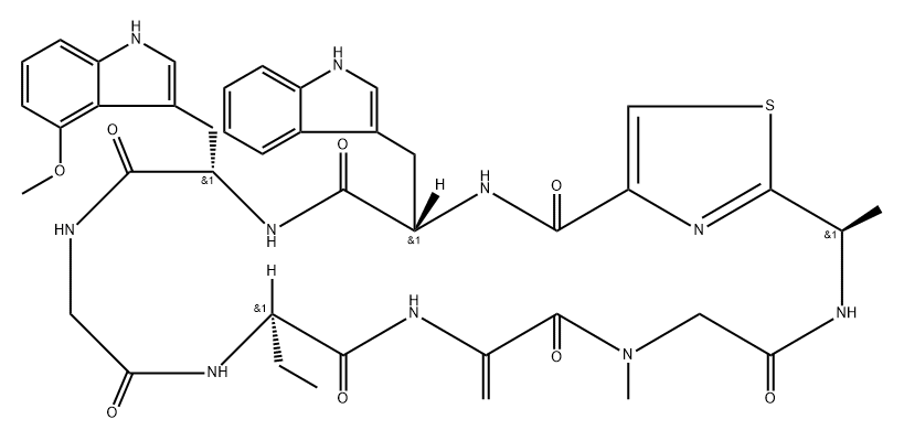 原囊菌素 B 结构式