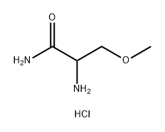 2-氨基-3-甲氧基丙酰胺盐酸盐 结构式