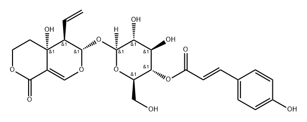 4'-对反式阿魏酰基獐牙菜苦苷(狭叶獐牙菜苦苷) 结构式