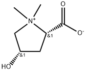 顺-N,N-二甲基-4-羟基脯氨酸内盐 结构式