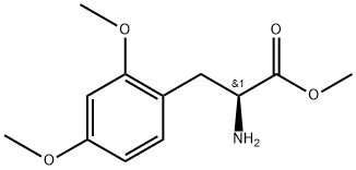 methyl (2S)-2-amino-3-(2,4-dimethoxyphenyl)propanoate 结构式