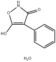 4-phenylisoxazole-3,5-diol 0.5 hydrate 结构式