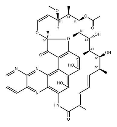 利福霉素 X 结构式