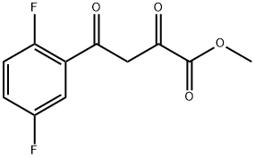 4-(2,5-二氟苯基)-2,4-二氧代丁酸甲酯 结构式