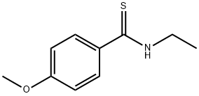 N-乙基- 4-甲氧基-苯硫酰胺 结构式