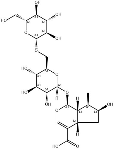 8-表马钱子苷酸-6'-葡萄糖苷 结构式