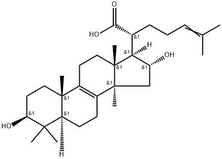 16α-Hydroxytrametenolic acid 结构式