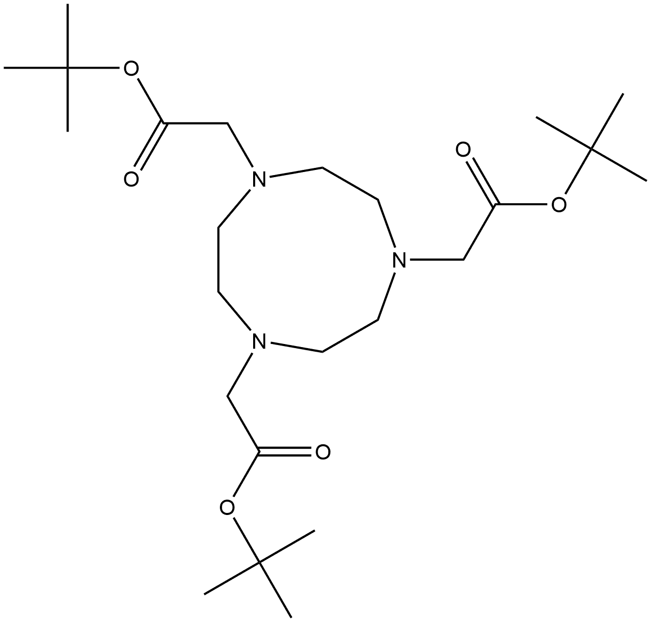 NOTA-BIS(T-BU)ESTER 结构式