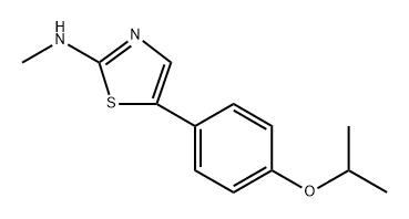 5-(4-Isopropoxyphenyl)-N-methylthiazol-2-amine 结构式