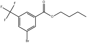 Butyl 3-bromo-5-(trifluoromethyl)benzoate 结构式