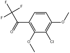 1-(3-Chloro-2,4-dimethoxyphenyl)-2,2,2-trifluoroethanone 结构式