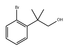 2-(2-溴苯基)-2-甲基丙-1-醇 结构式