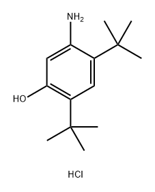 5-氨基-2,4-二-叔丁基-苯酚盐酸盐 结构式