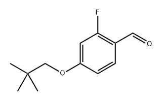 2-fluoro-4-(neopentyloxy)benzaldehyde 结构式