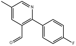 2-(4-Fluorophenyl)-5-methylnicotinaldehyde 结构式