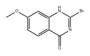 2-溴-7-甲氧基喹唑啉-4(3H)-酮 结构式