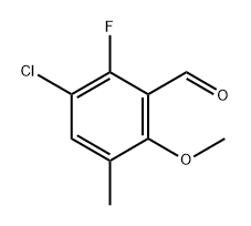 3-chloro-2-fluoro-6-methoxy-5-methylbenzaldehyde 结构式