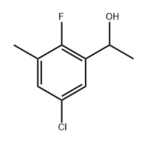1-(5-Chloro-2-fluoro-3-methylphenyl)ethanol 结构式